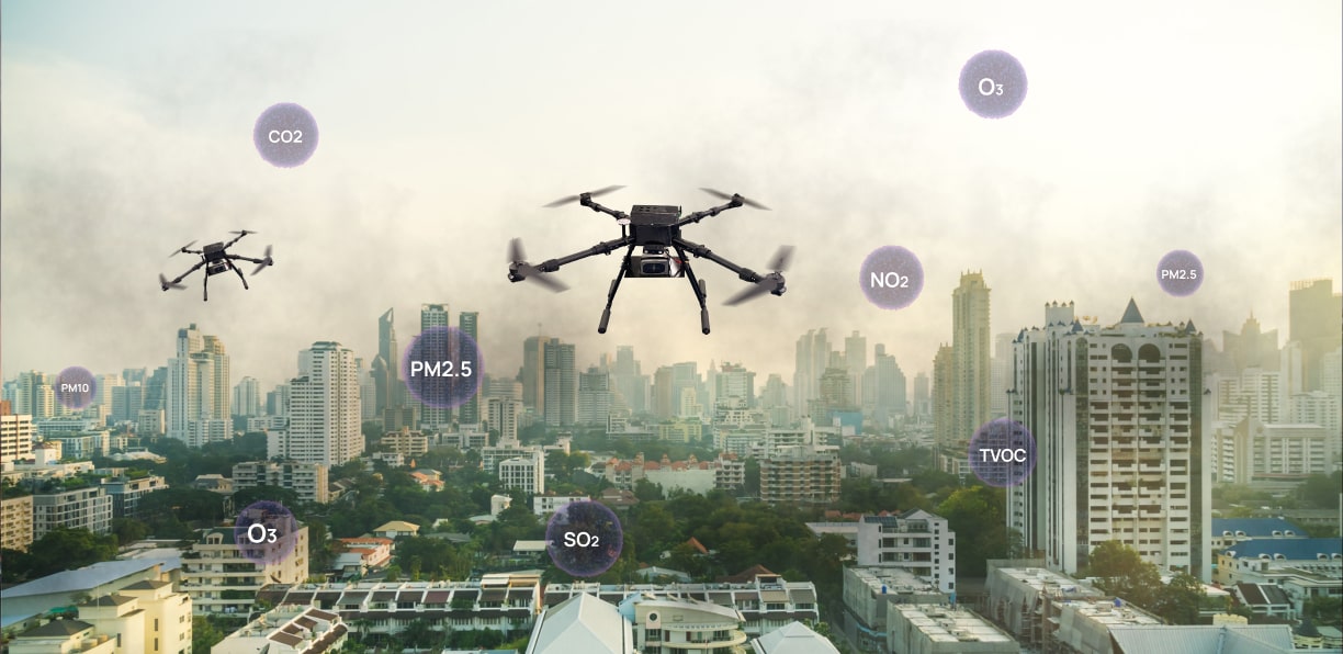 Rise of Air Quality Drones: Revolutionizing Pollution Control Efforts 2 Pollutants present in the air